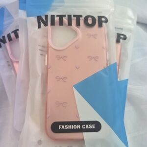 Pink Bow Pattern Phone Case - Fashion Protective Cover